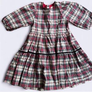 Plaid Long Sleeve Dress